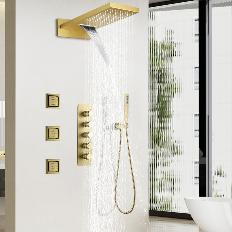 The Allure of Gold Shower Faucets and Shower Mixer Sets