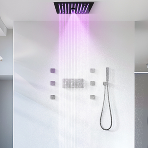 12 -inch Bathroom Rainfall LED Constant Temperature Shower Water Faucet Spray Shower System Set Machine Injection ​