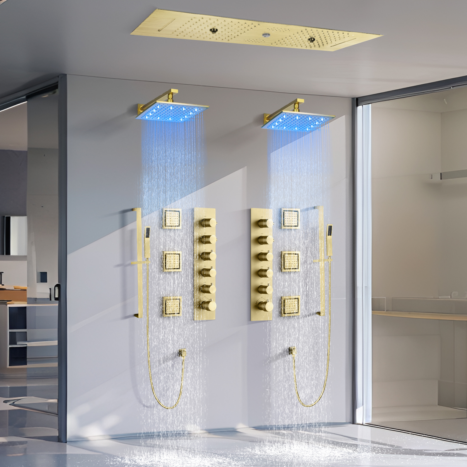 Luxury in Every Drop: The Glittering Allure of Gold Shower Head Sets