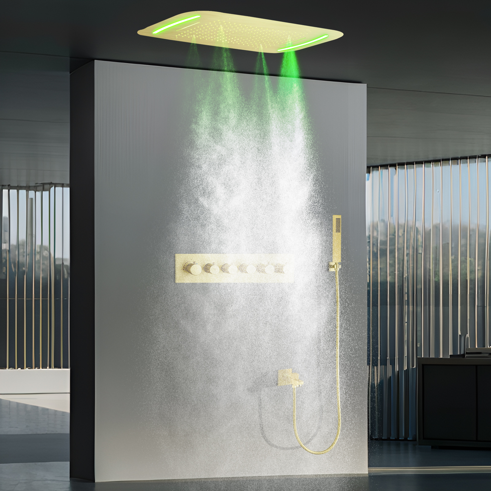 shower head rainfall