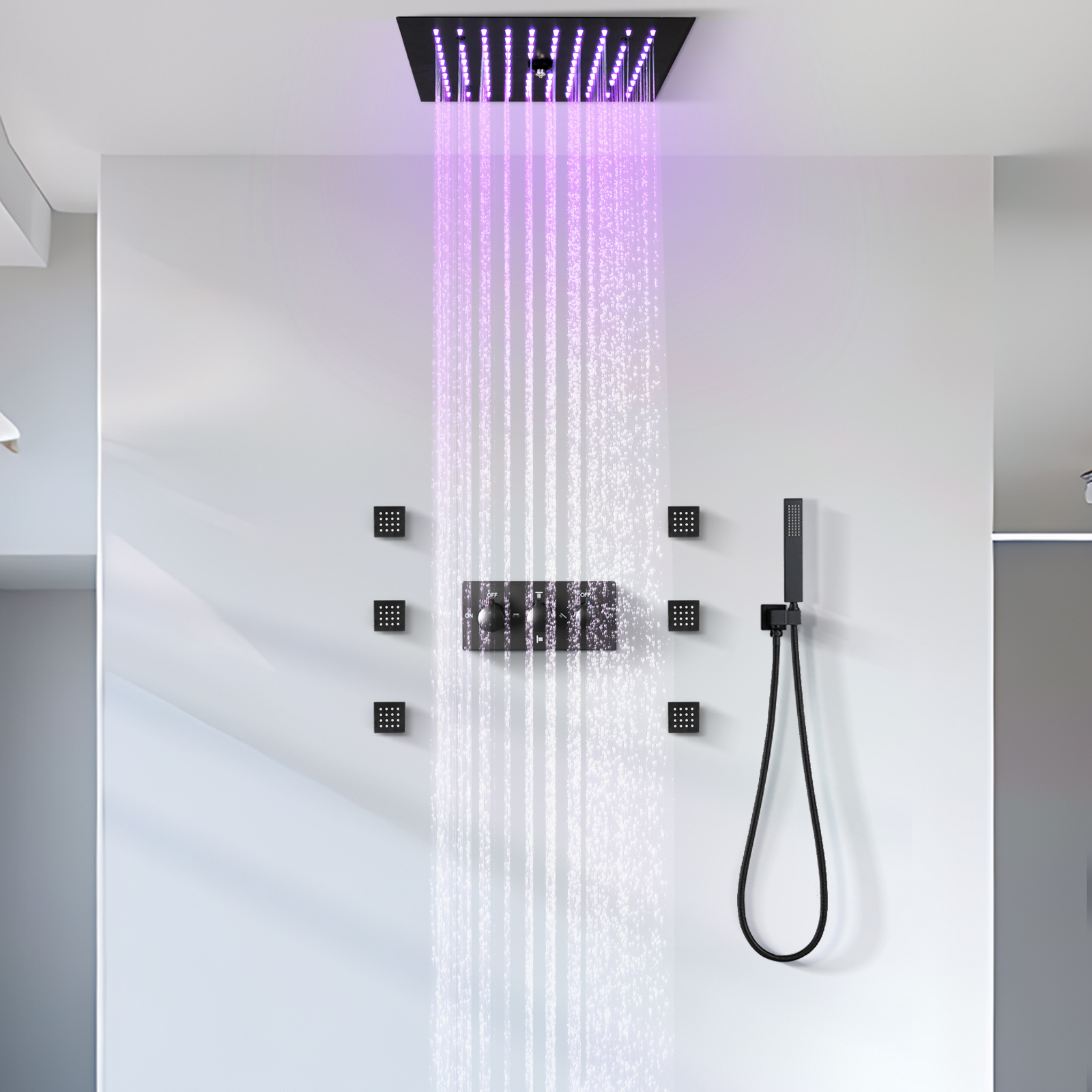 led shower head