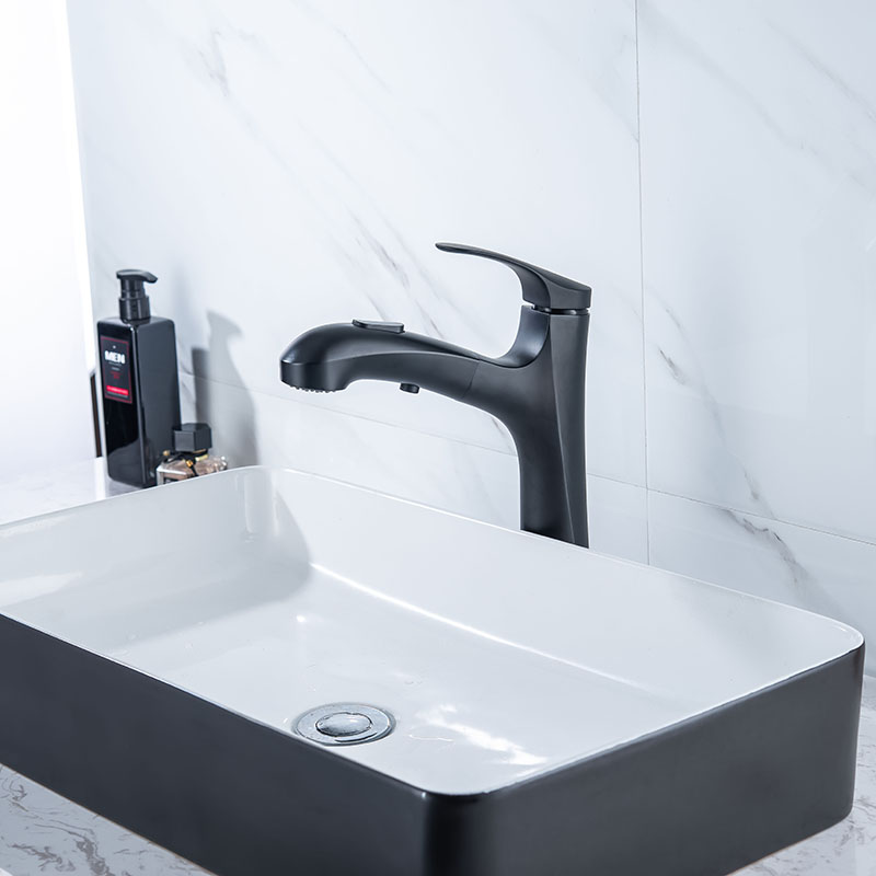 Modern Matte Black Basin Mixer Sink Mixer Single Handle Bathroom Faucet