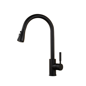 Hot Sales Matte Black Luxury Sink Bifunctional Contemporary Kitchen Mixers Pull Out Single Handle