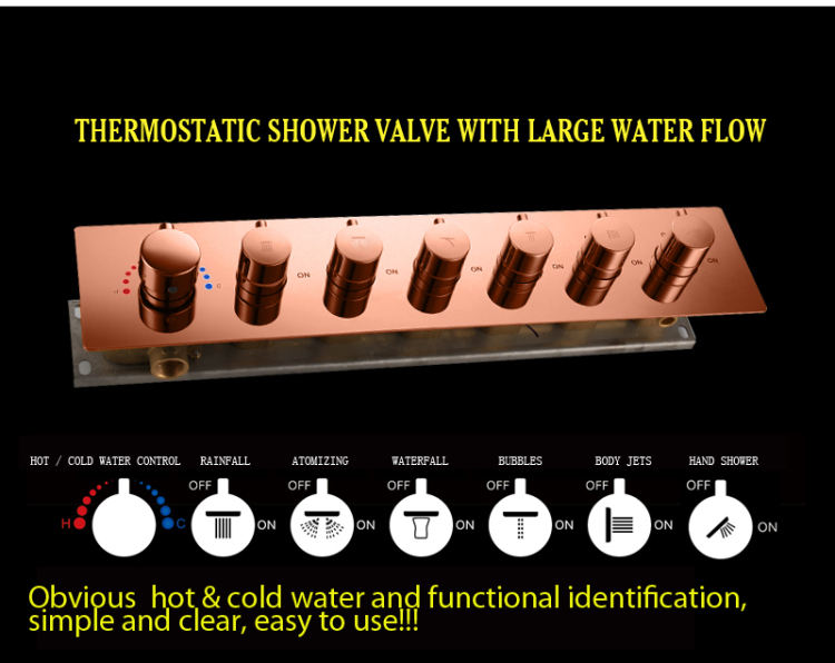 rainfall shower system