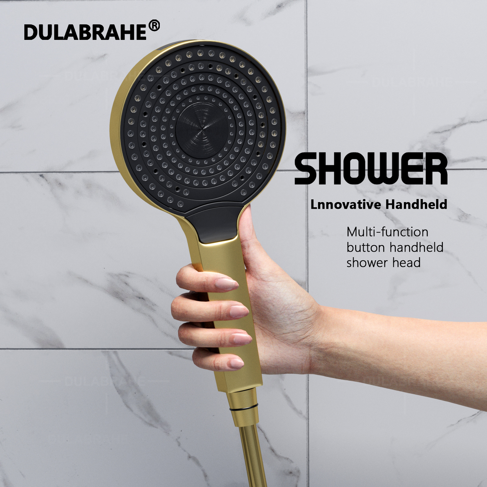 led music shower head