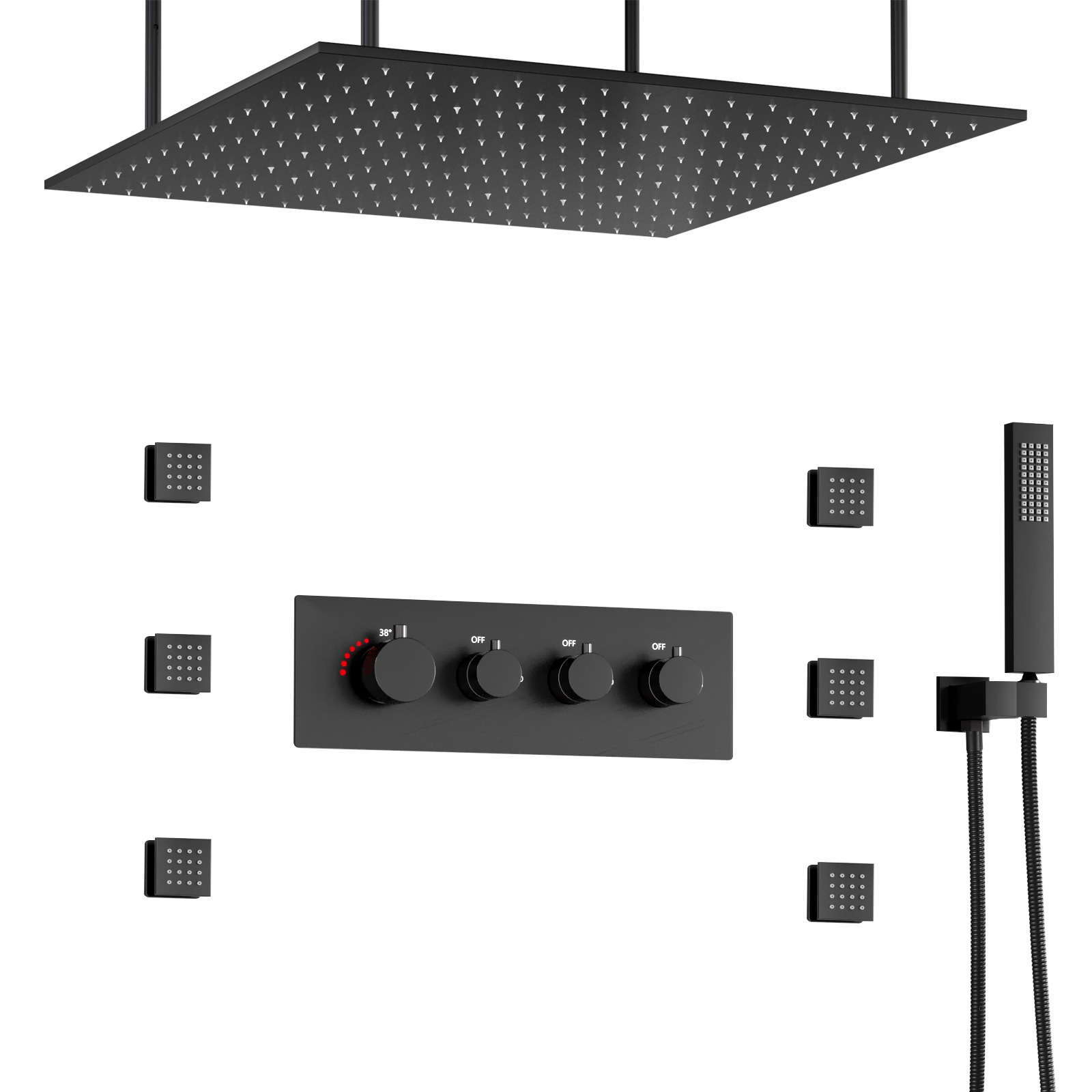 brass shower head sets