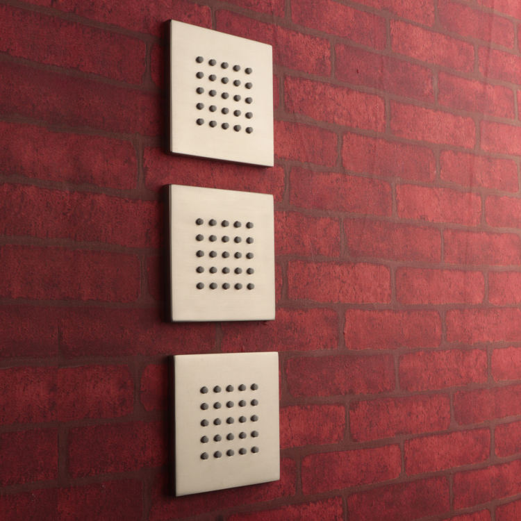 brushed nickel shower heads