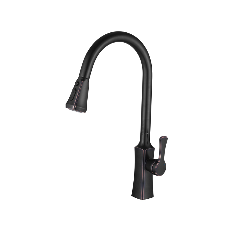 Contemporary Luxury Sink Oil Rubbed Bronze Bifunctional Kitchen Taps Single Handle