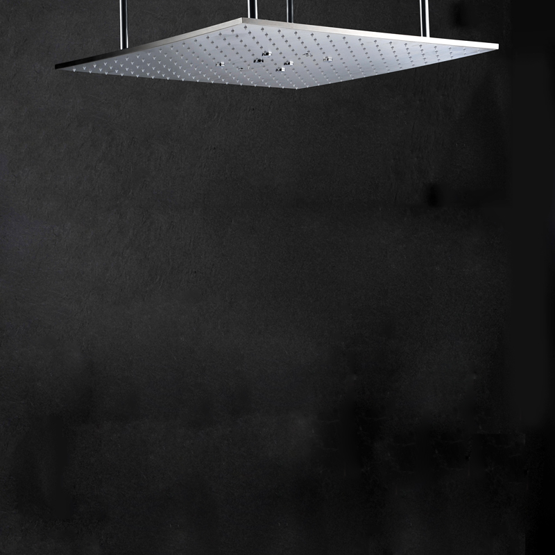 Hot Sales Chrome Polished 50X50 CM Shower Head Bathroom Rainfall Shower Spa Adjustable Shower Head Holder