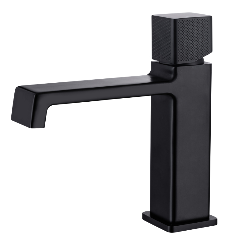 High Quality Black + Red Basin Faucet Sink Bathroom Single Handle Mixer