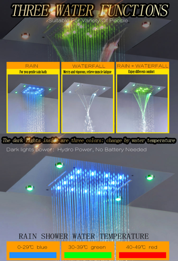 wall mounted shower system