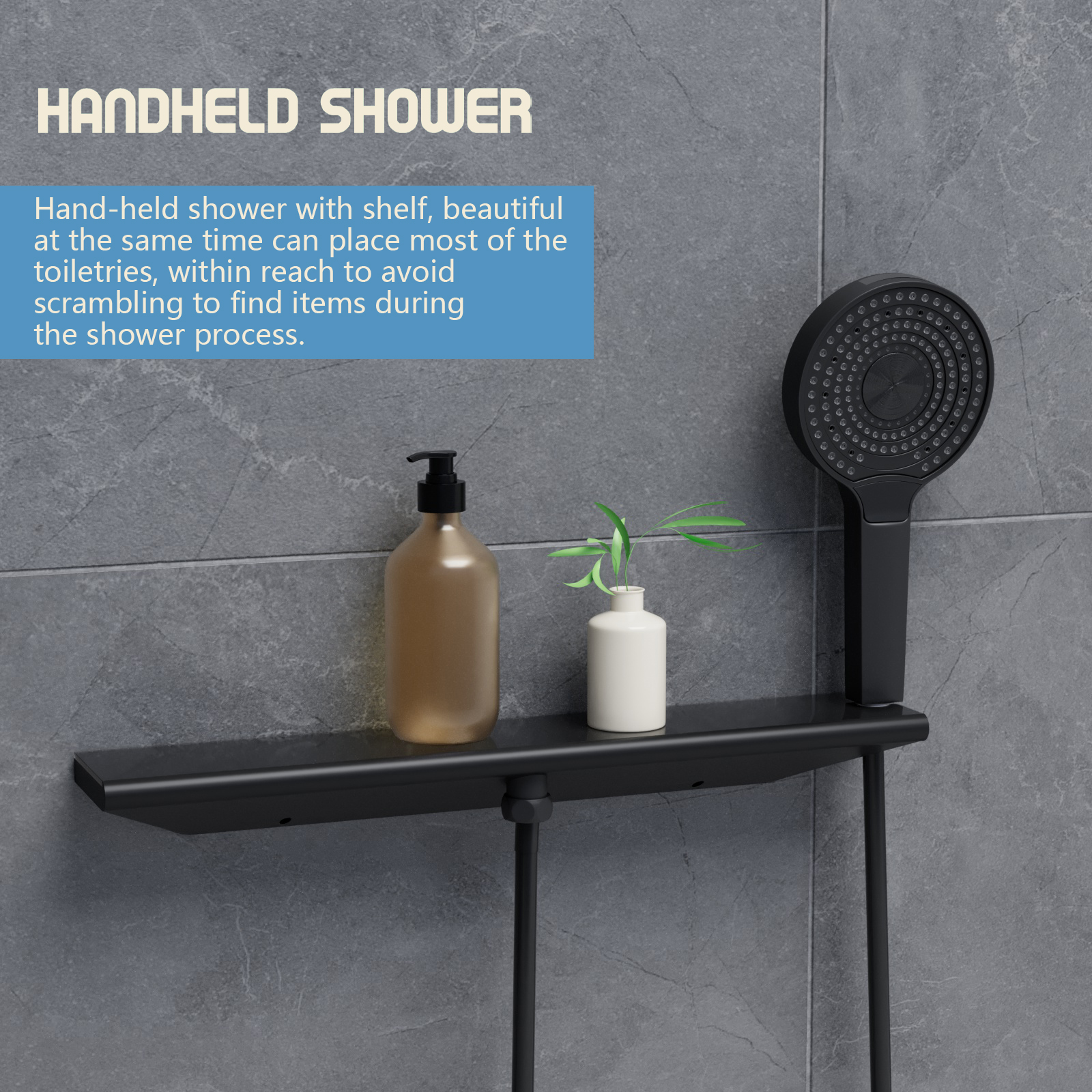 led and bluetooth shower head