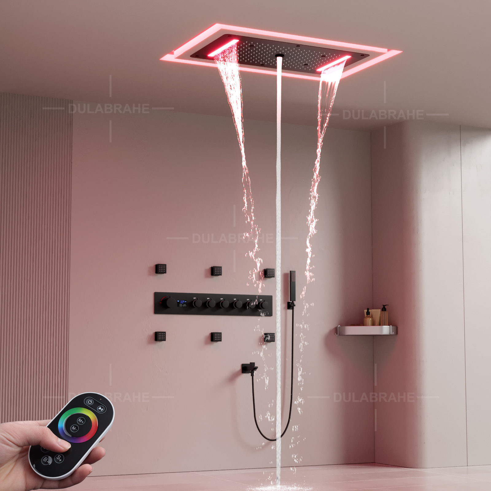 Rain LED shower head