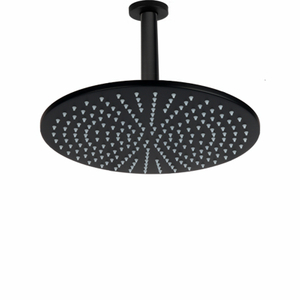 New Design Matte Black 25X25CM Shower Mixer Bathroom Hoisting Top-end Shower Rainfall