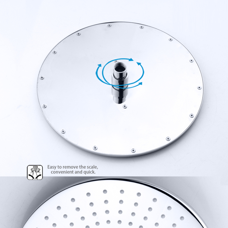 Hot Sales Chrome Polished 25X25CM Shower Faucets Bathroom Hoisting Top-end Shower Rainfall