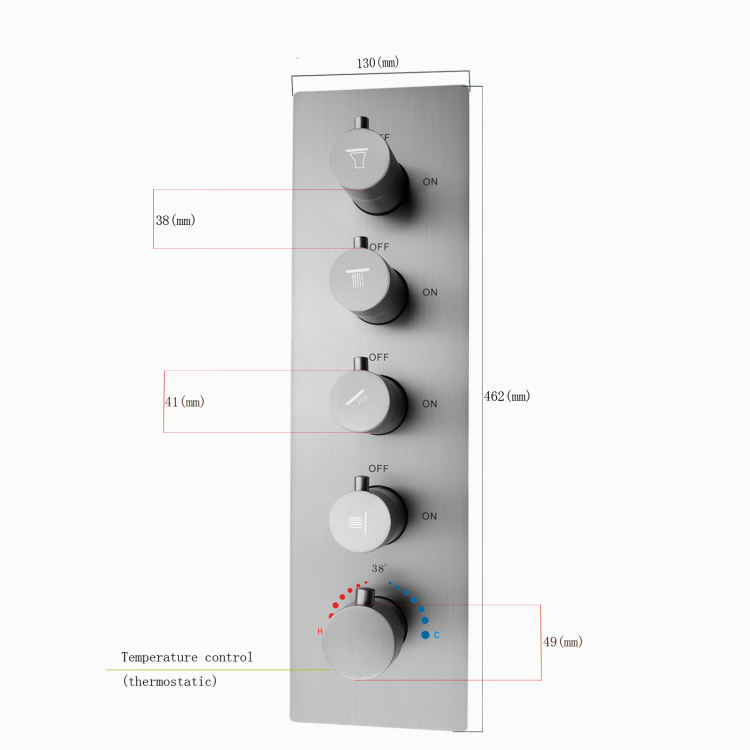 rain shower head handheld combo