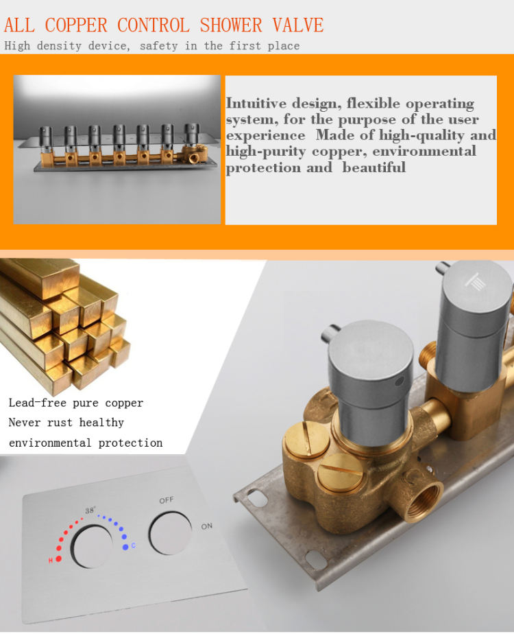 rain head shower systems