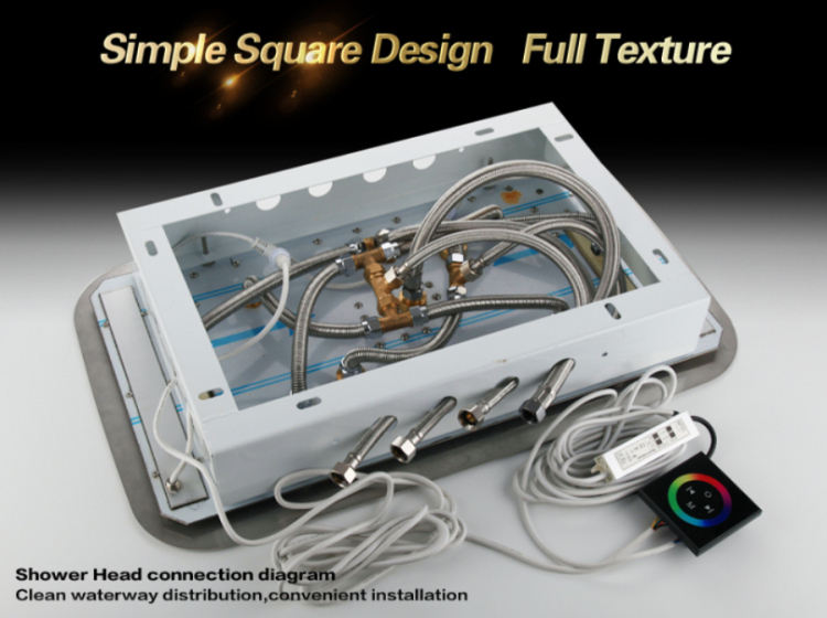 With LED Shower Head