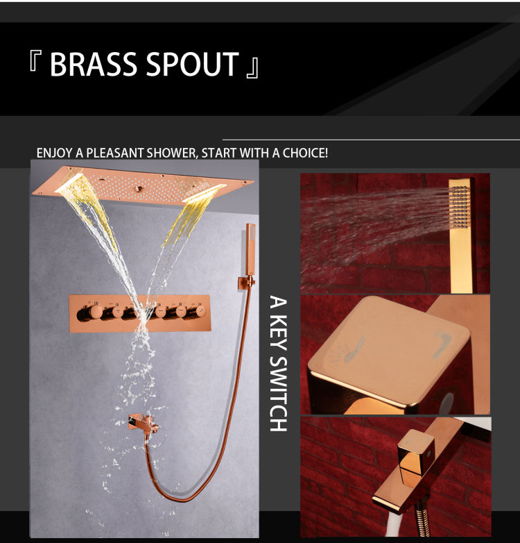 waterfall shower system