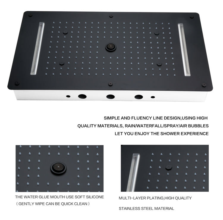 shower head with lights