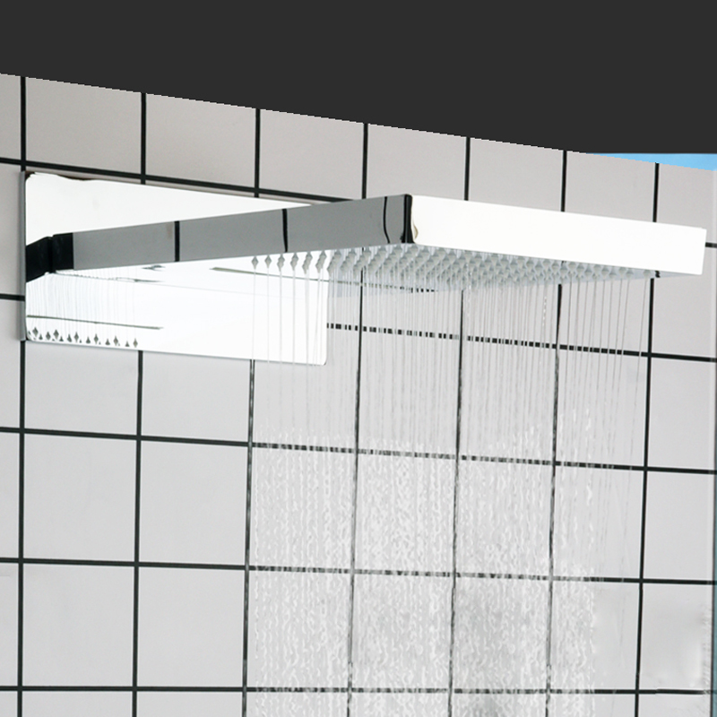 Hot Sales Chrome Polished 50X23 CM Shower Head Bathroom Bifunctional Rainfall Waterfall Shower