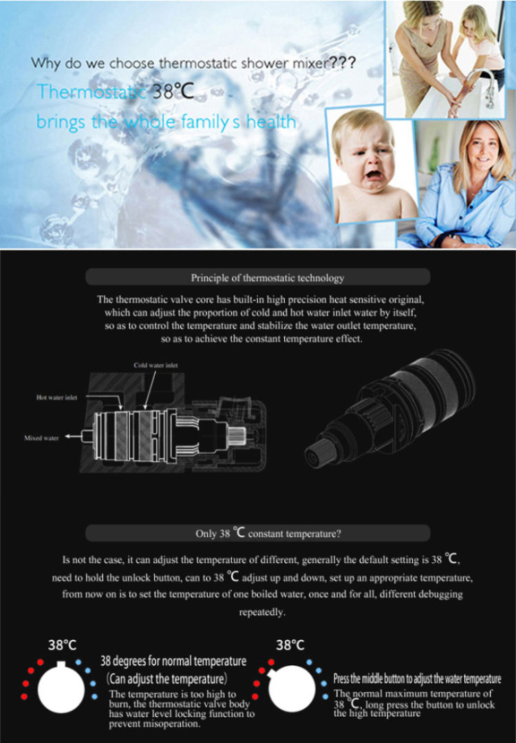 wall mounted shower system