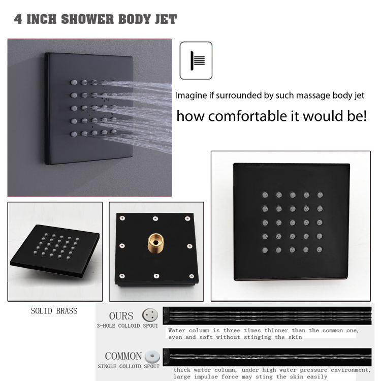 shower systems with body sprays