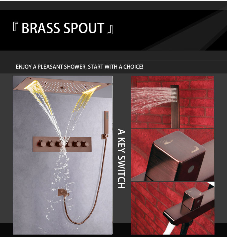 thermostatic shower system