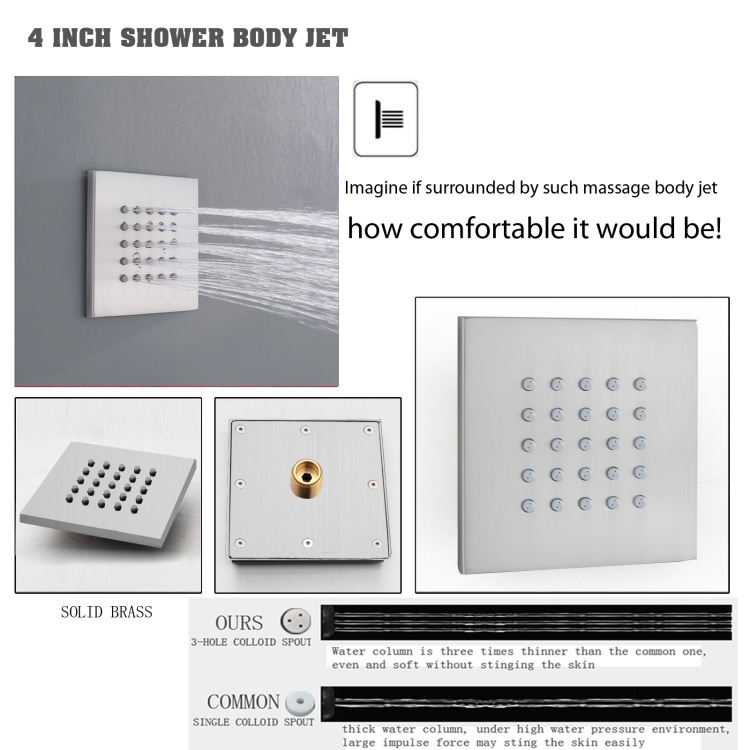 thermostatic shower system