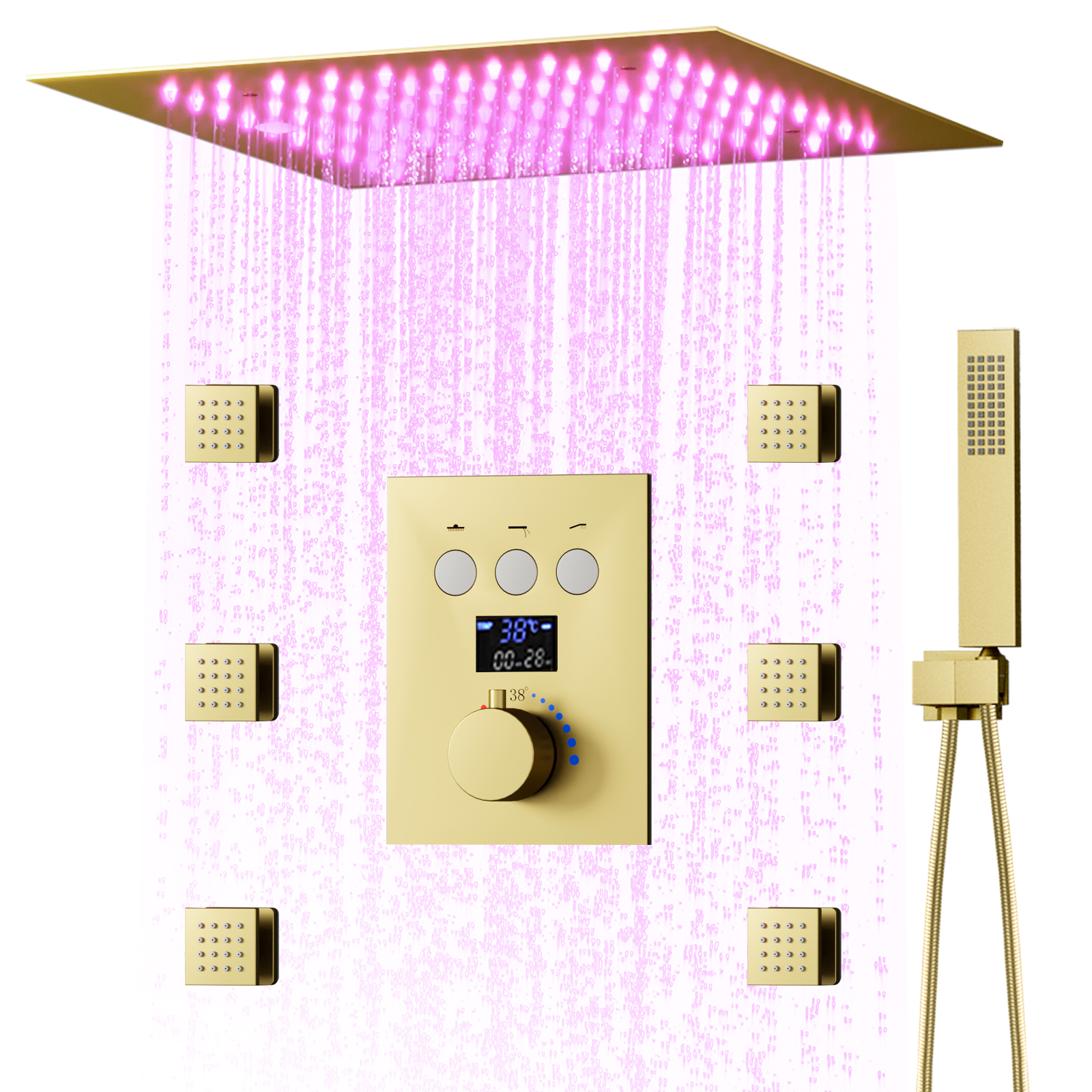 led shower valve