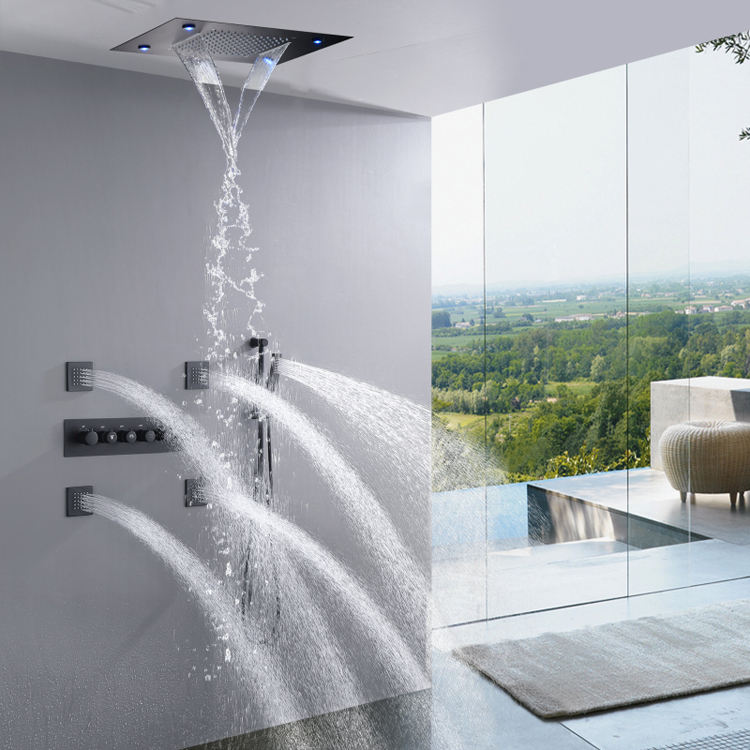 rain shower head systems