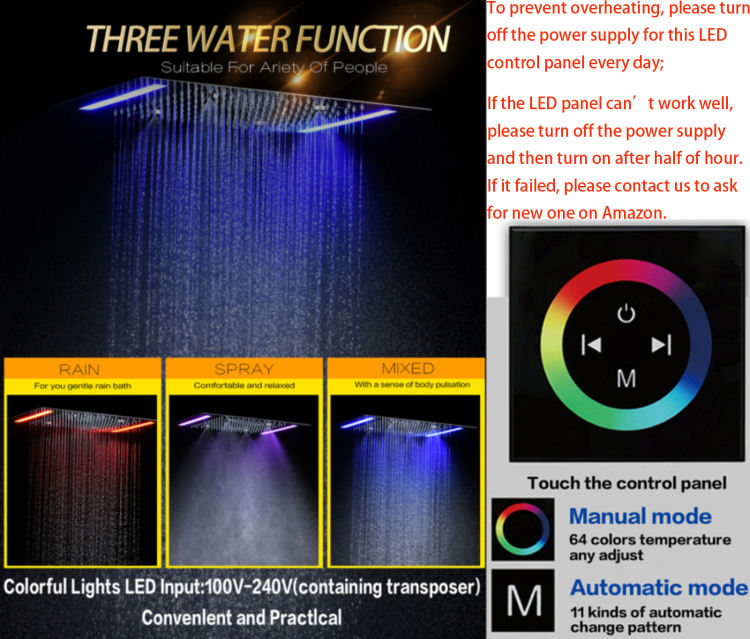 Polished Shower Faucets