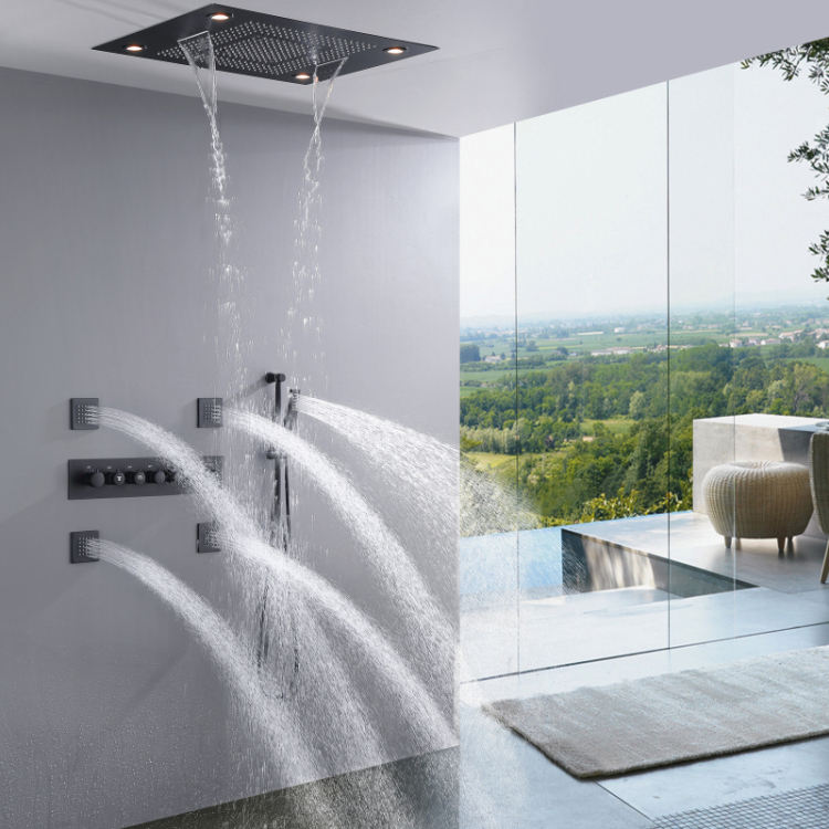 rain shower head system