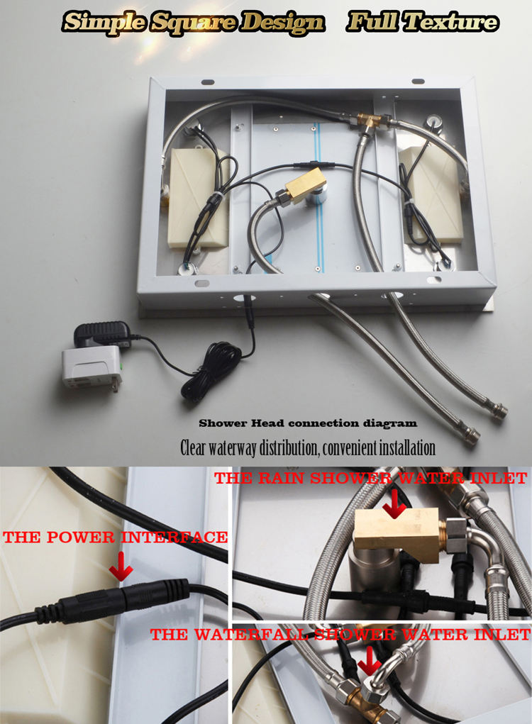 multiple shower head system