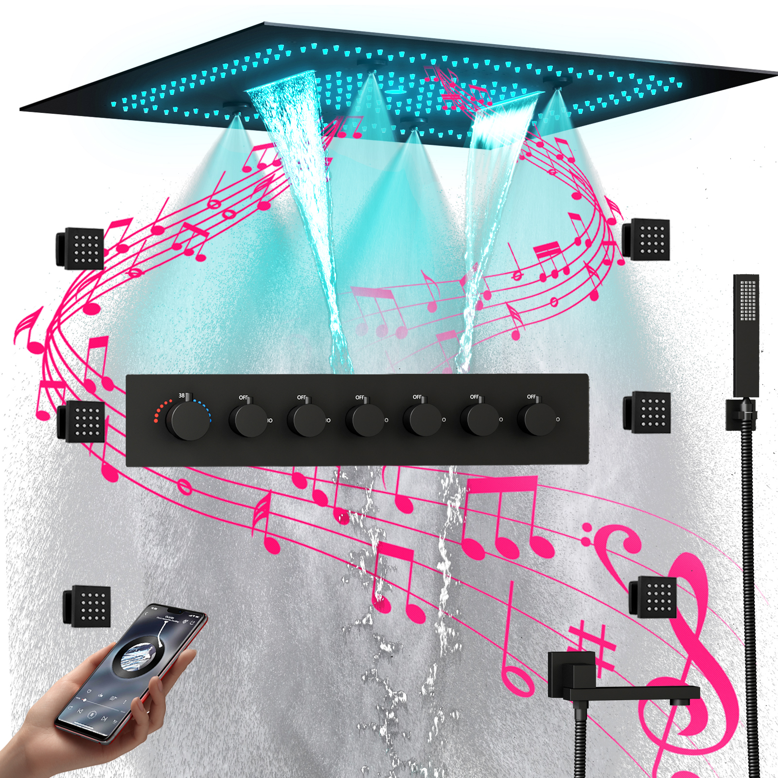 shower faucet with valve