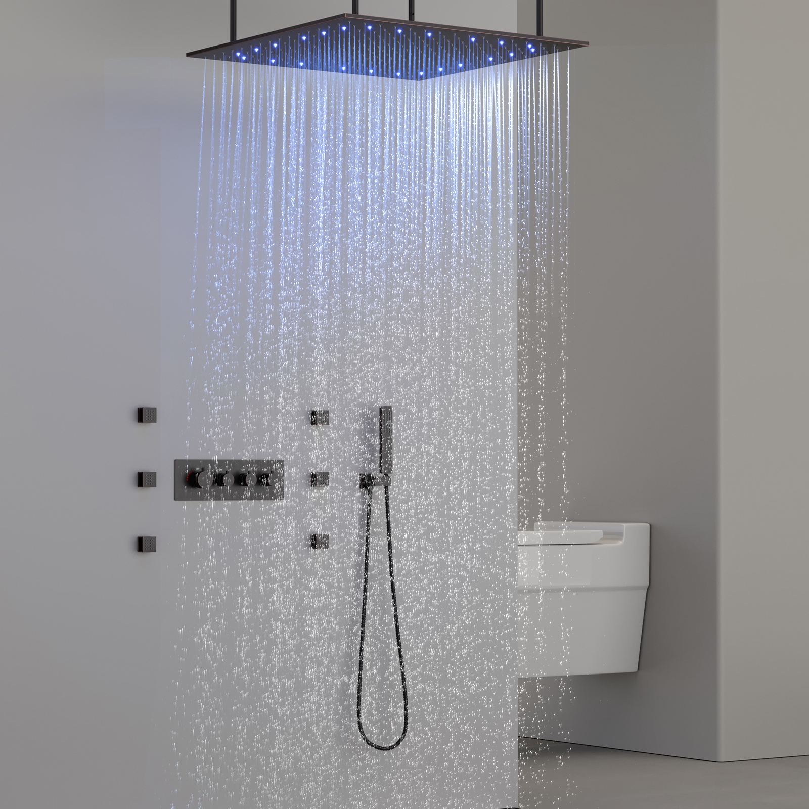 led shower valve