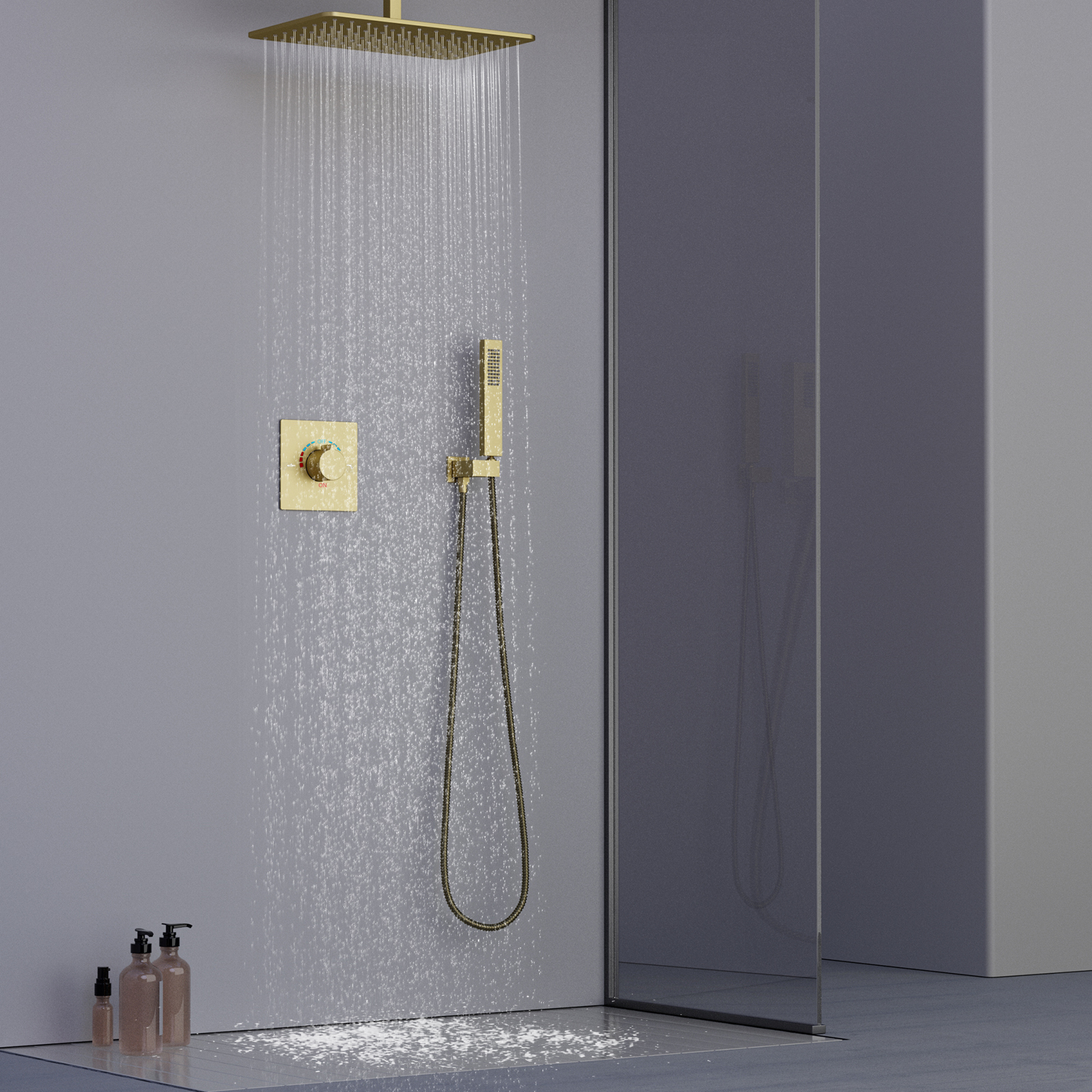Wall-mounted shower system