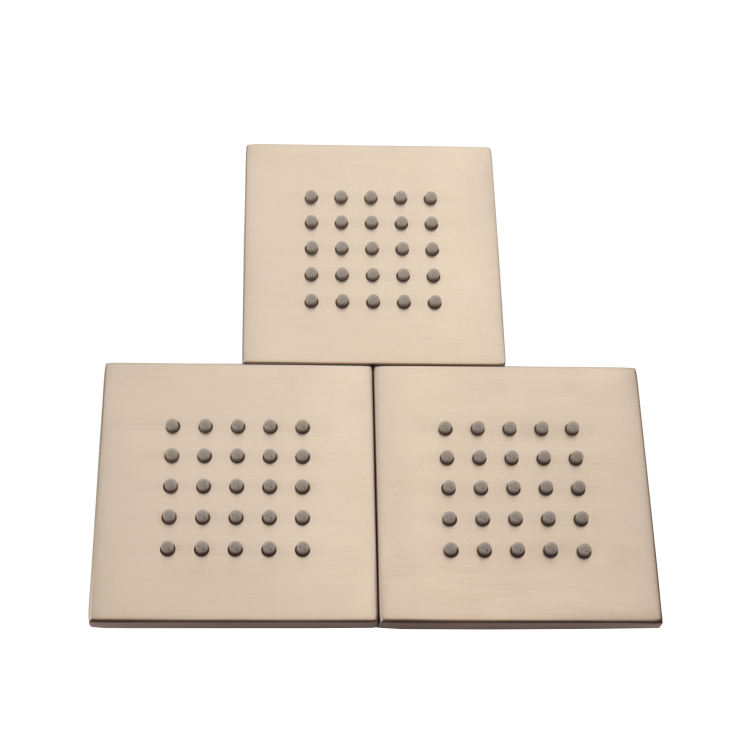 brushed nickel rain shower head