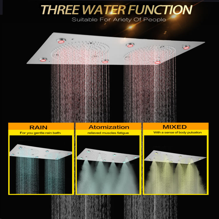 rain shower head systems