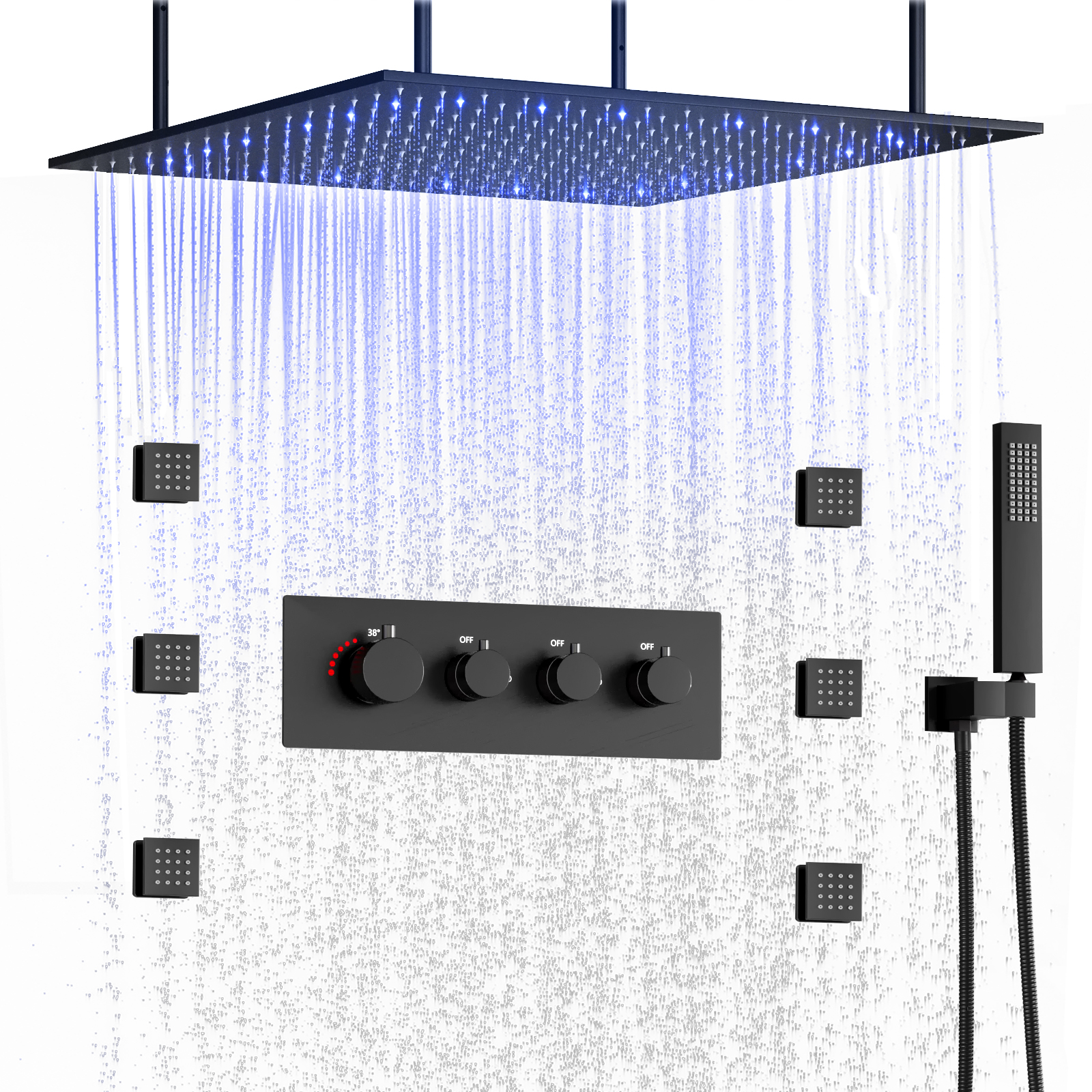 ceiling shower head set