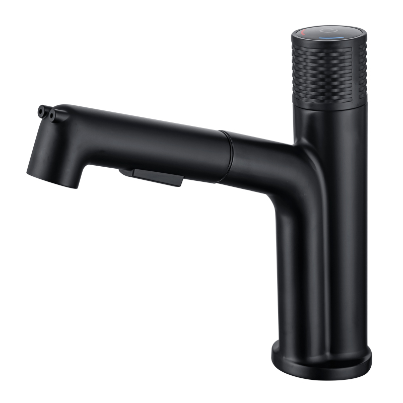 Matte Black New Fashion Basin Faucet Bathroom Sanitary Ware Hot And Cold Faucet Bathroom Sink