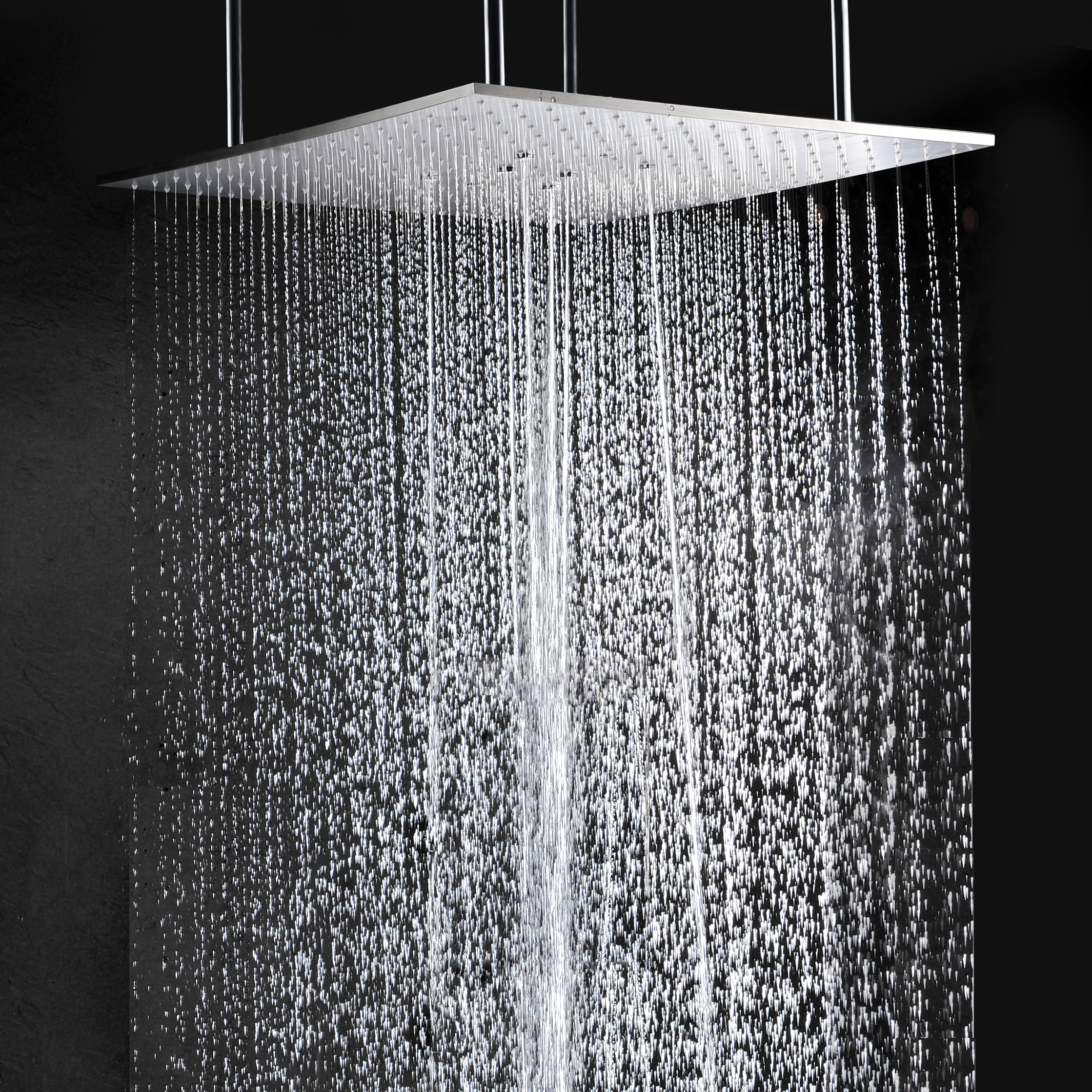 Hot Sales Chrome Polished 50X50 CM Shower Head Bathroom Rainfall Shower Spa Adjustable Shower Head Holder