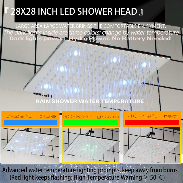 rain shower head systems