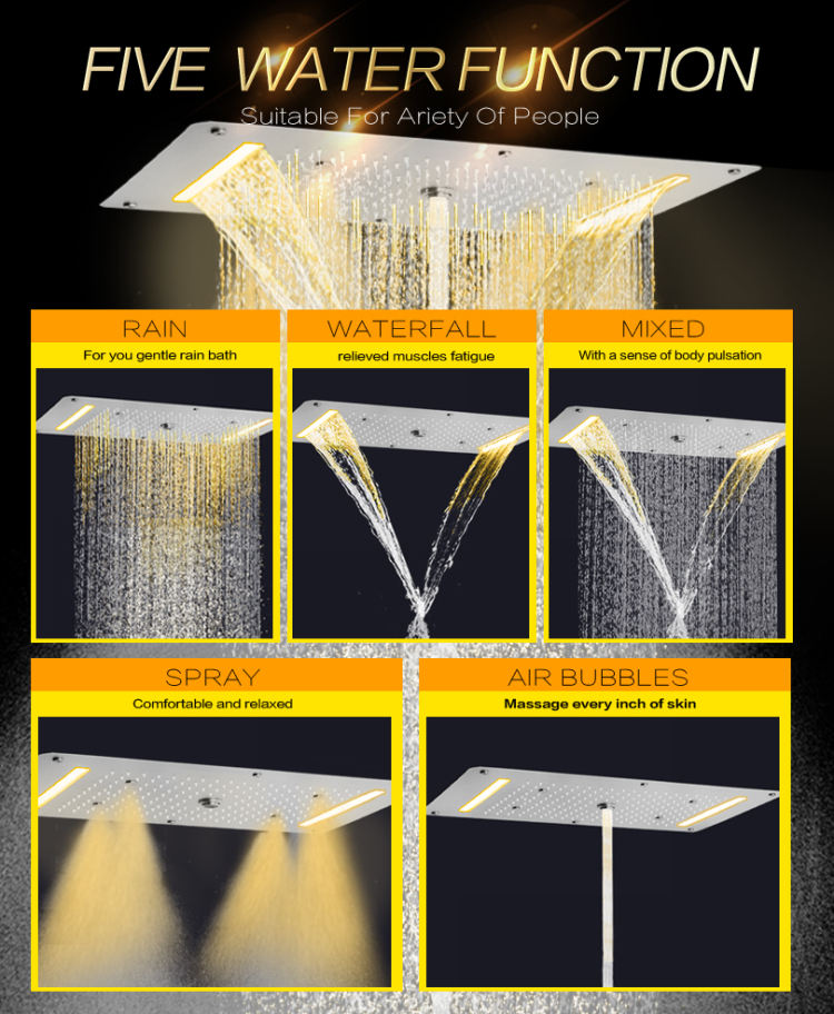 rainfall shower system
