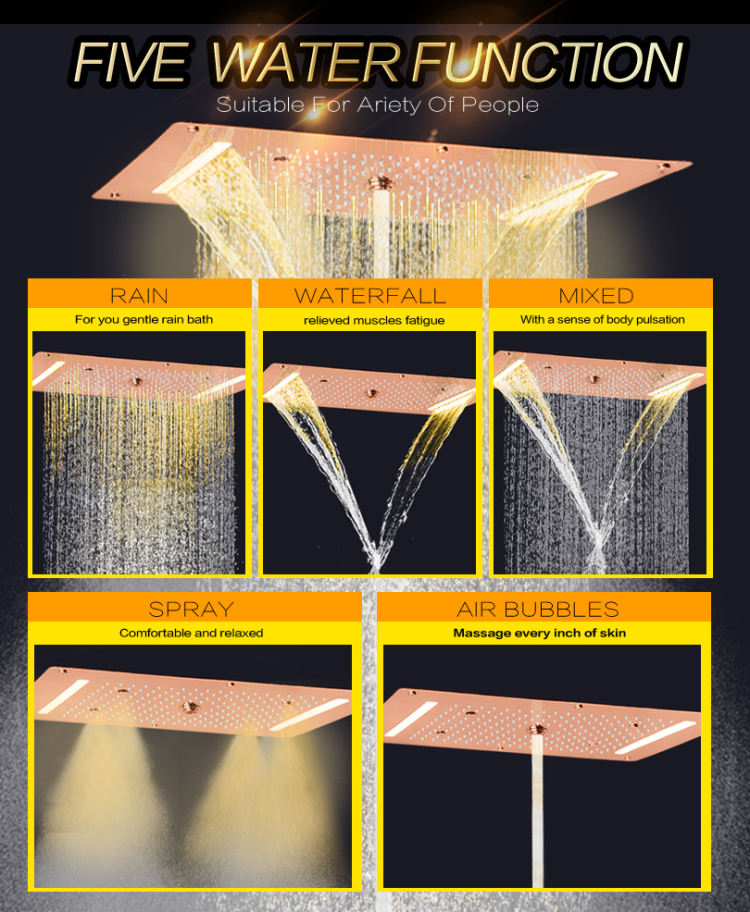 luxury shower system