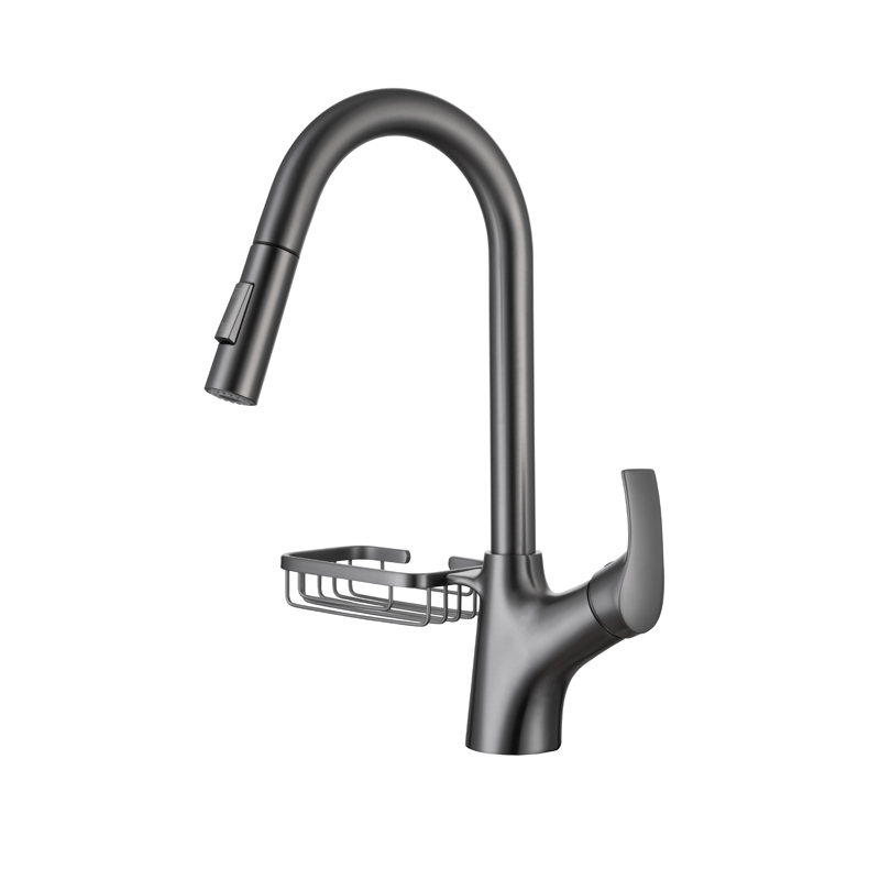 Chrome Polished Contemporary Luxury Single Handle Basin Sink Kitchen Mixers Multifunctional