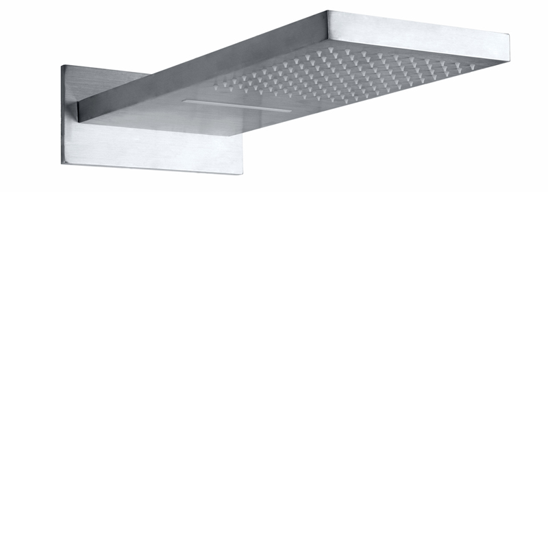 Brushed Nickel Bath Shower Faucets 50X23CM Bathroom In Wall Mounted Bifunctional Rainfall Waterfall Shower Head