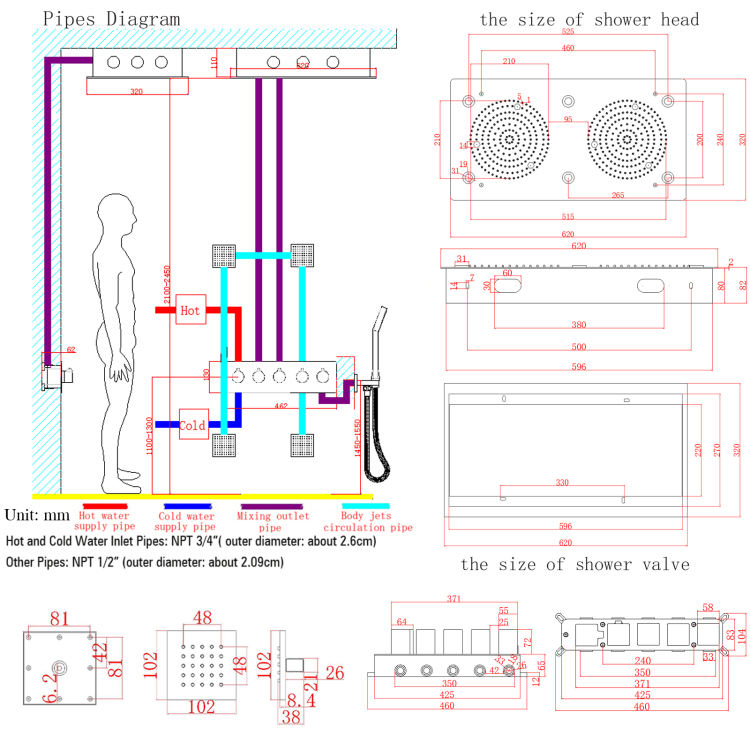 full body shower system