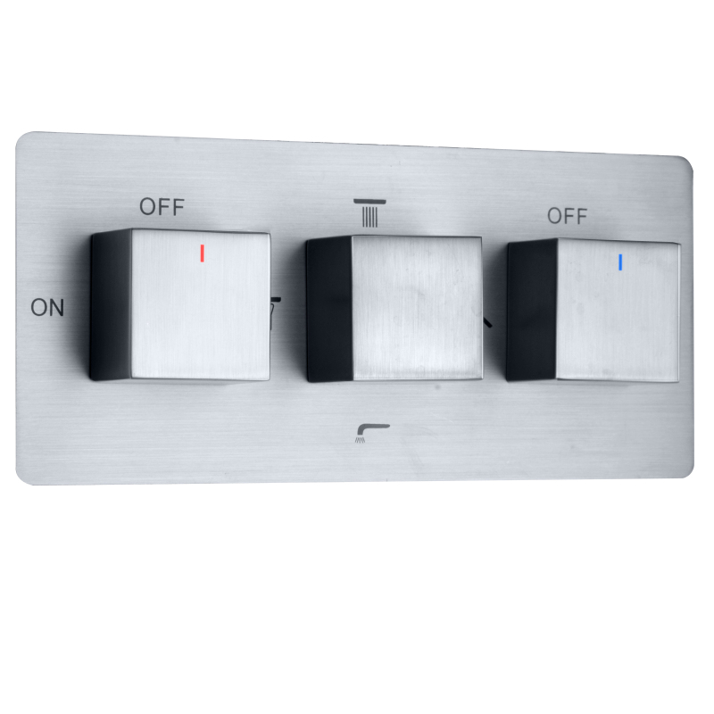 Built-In Wall Shower Faucet Concealed Embedded Box, Multi-Function Mixing Valve, Square Shower Switch Body Accessories