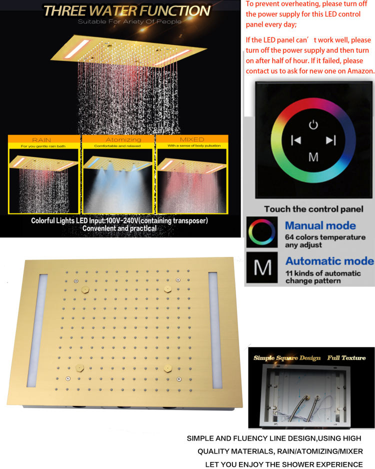 luxury shower system